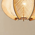 Scandinavian Wood Pendant Light Fixture - Mid-Century Design for Dining Room & Kitchen Lighting