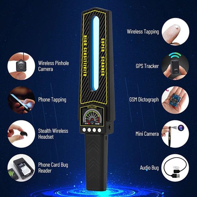 GPS Tracker Detector | Advanced Bug Detection for Hidden Cameras, GPS Trackers & Eavesdropping Devices at Home or Travel