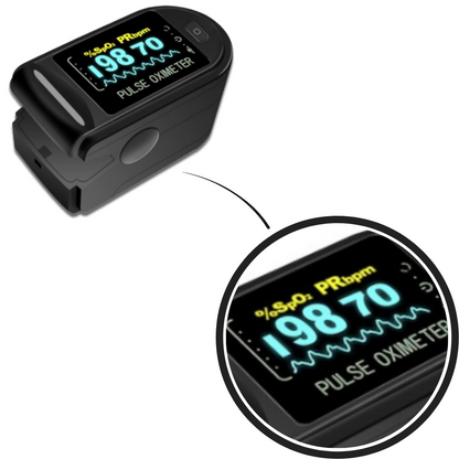 Digital Fingertip Pulse Oximeter – Accurate Oxygen & Heart Rate Monitor, Compact Design