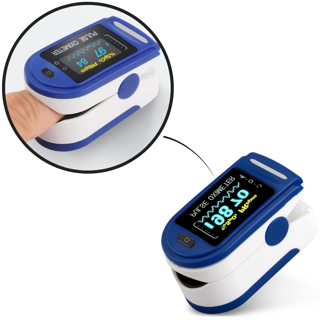 Digital Fingertip Pulse Oximeter | Waterproof, Shockproof & Quick Readings for All Ages