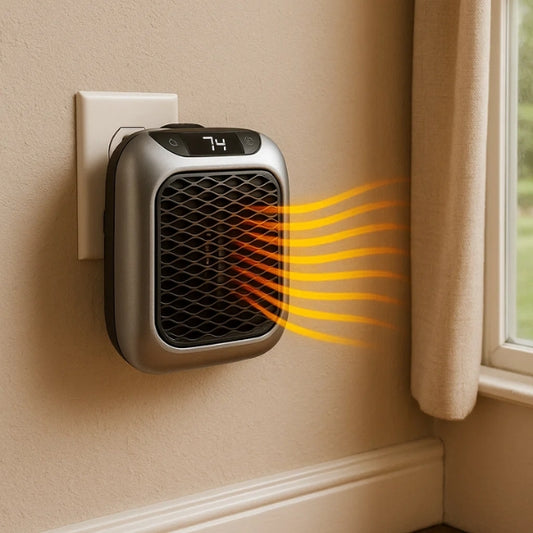 Portable Electric Heater | Rapid Heating, Energy Efficient & Safe for Home, Office, or Dorm Use