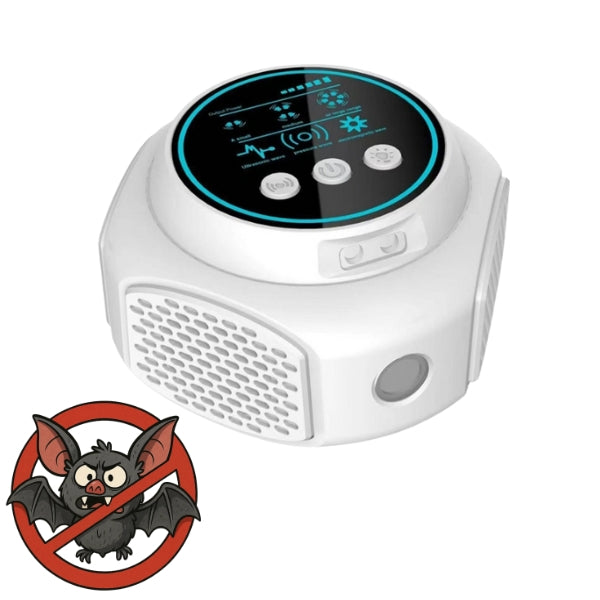 Ultrasonic Bat Repeller | 360° Coverage, Silent & Safe for Attics, Garages & Roofs