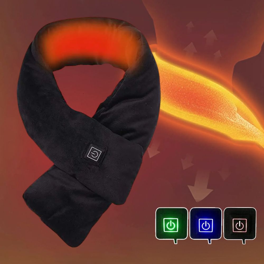 Heated Faux Fur Scarf for Women, Soft and Warm Winter Accessory, Perfect for Cold Weather and Outdoor Activities