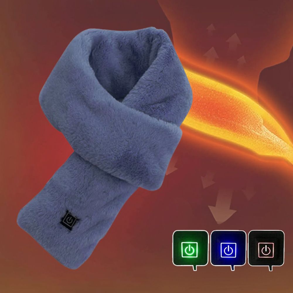 Heated Faux Fur Scarf for Women, Soft and Warm Winter Accessory, Perfect for Cold Weather and Outdoor Activities