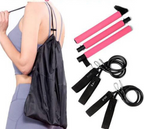 Complete Pilates Bar Set | Adjustable Resistance Bands & Portable Design for Home Workouts