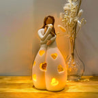 LED Heart-Shaped Night Light - Battery Operated Decorative Lamp for Bedroom, Nursery & Romantic Settings