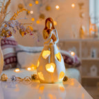 LED Heart-Shaped Night Light - Battery Operated Decorative Lamp for Bedroom, Nursery & Romantic Settings