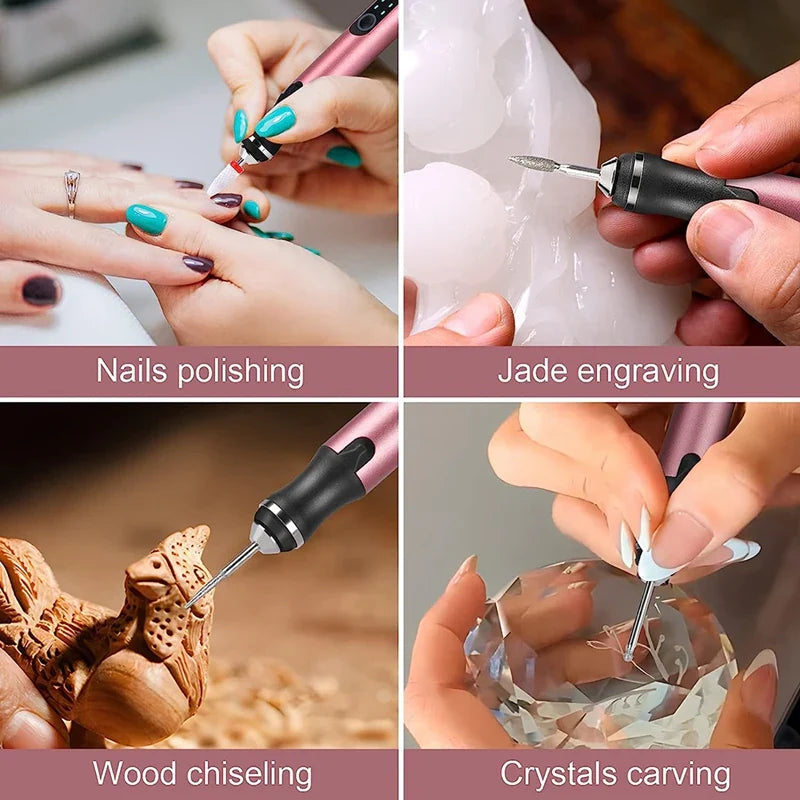 Engraving Pen Kit - Unleash Creativity, Crafting and Customizing - Versatile Engraver Pen