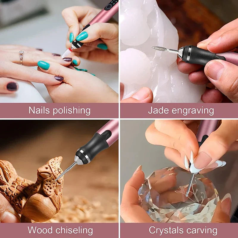 Cordless Engraving Pen | Lightweight, Ergonomic & Ideal for DIY Projects on 50+ Surfaces