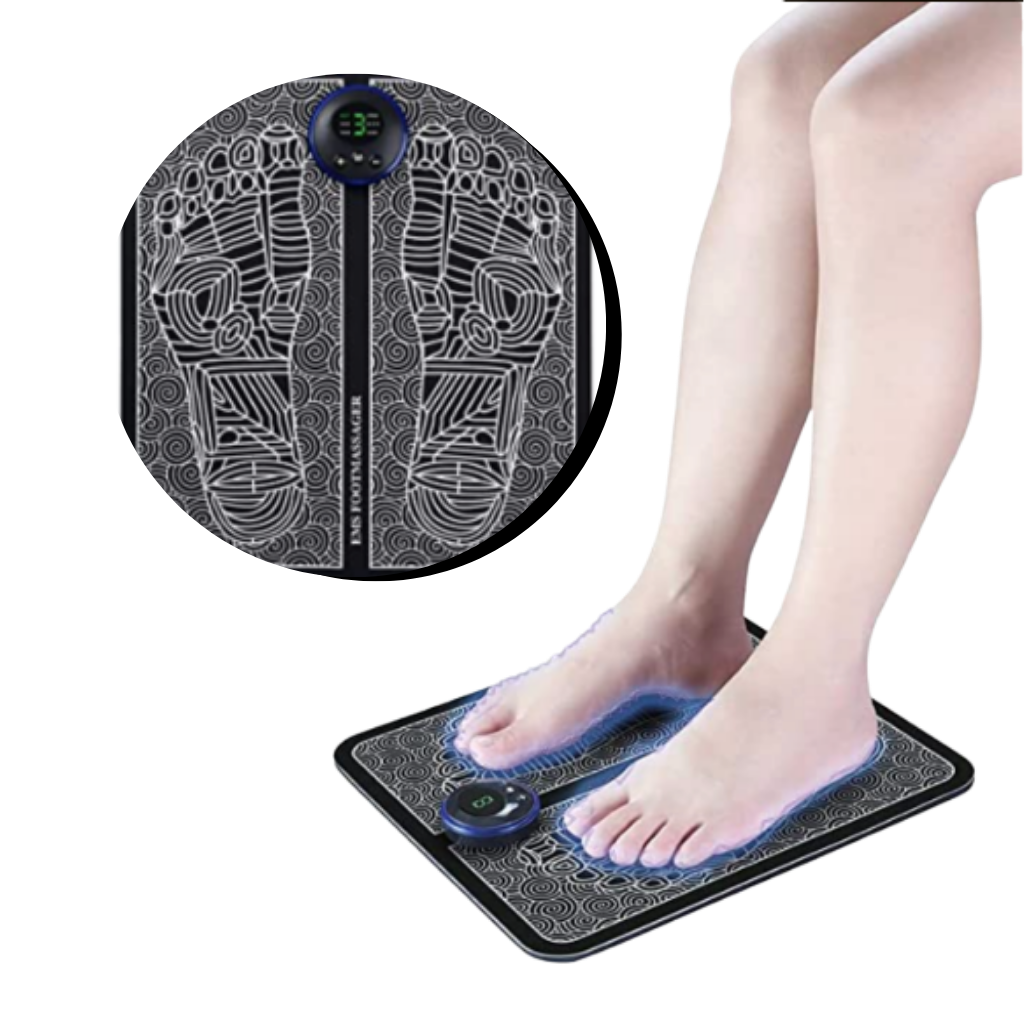 Electric Foot Massage Mat – EMS Acupuncture Massager Pad, Rechargeable for Relaxation