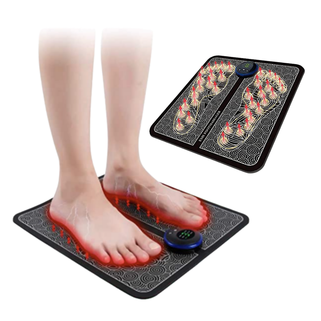 Electric Foot Massage Mat – EMS Acupuncture Massager Pad, Rechargeable for Relaxation