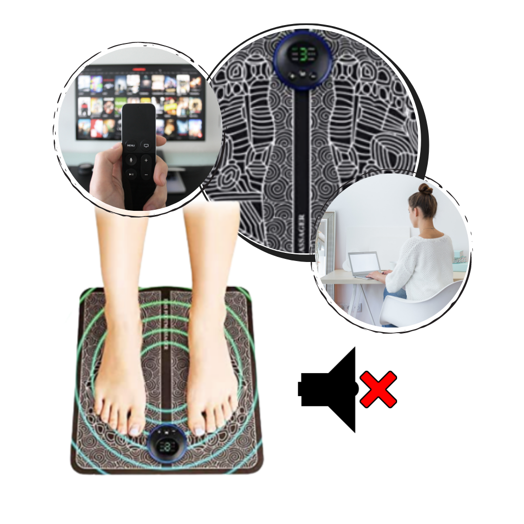 Electric Foot Massage Mat – EMS Acupuncture Massager Pad, Rechargeable for Relaxation