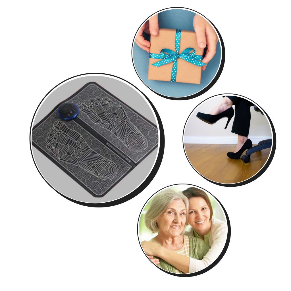 Electric Foot Massage Mat – EMS Acupuncture Massager Pad, Rechargeable for Relaxation