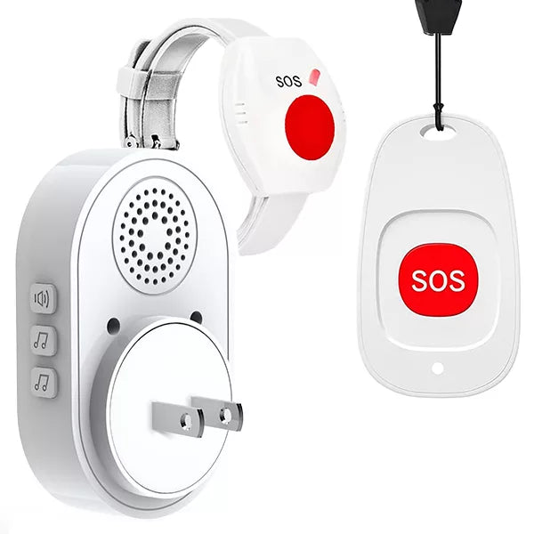 Wireless Emergency Call Alert Button for Seniors - Personal Safety Device for Home & Caregiver Use