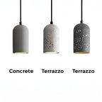 Concrete Pendant Light Fixture | Modern Industrial Design | Ideal for Kitchen & Dining Room Lighting