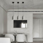 Concrete Pendant Light Fixture | Modern Industrial Design | Ideal for Kitchen & Dining Room Lighting