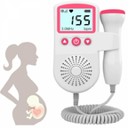 Fetal Doppler Heartbeat Monitor | High-Sensitivity Probe & Clear LCD Display for Expecting Parents