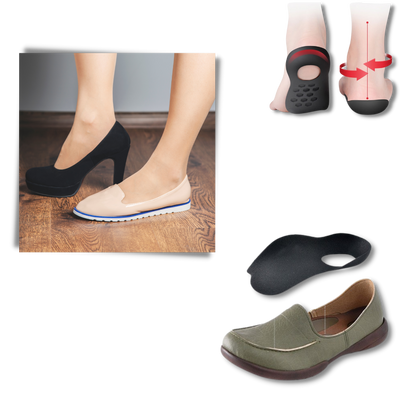 Heel & Arch Support Inserts - Flat foot arch support - Orthopedic Relief for Foot Fatigue