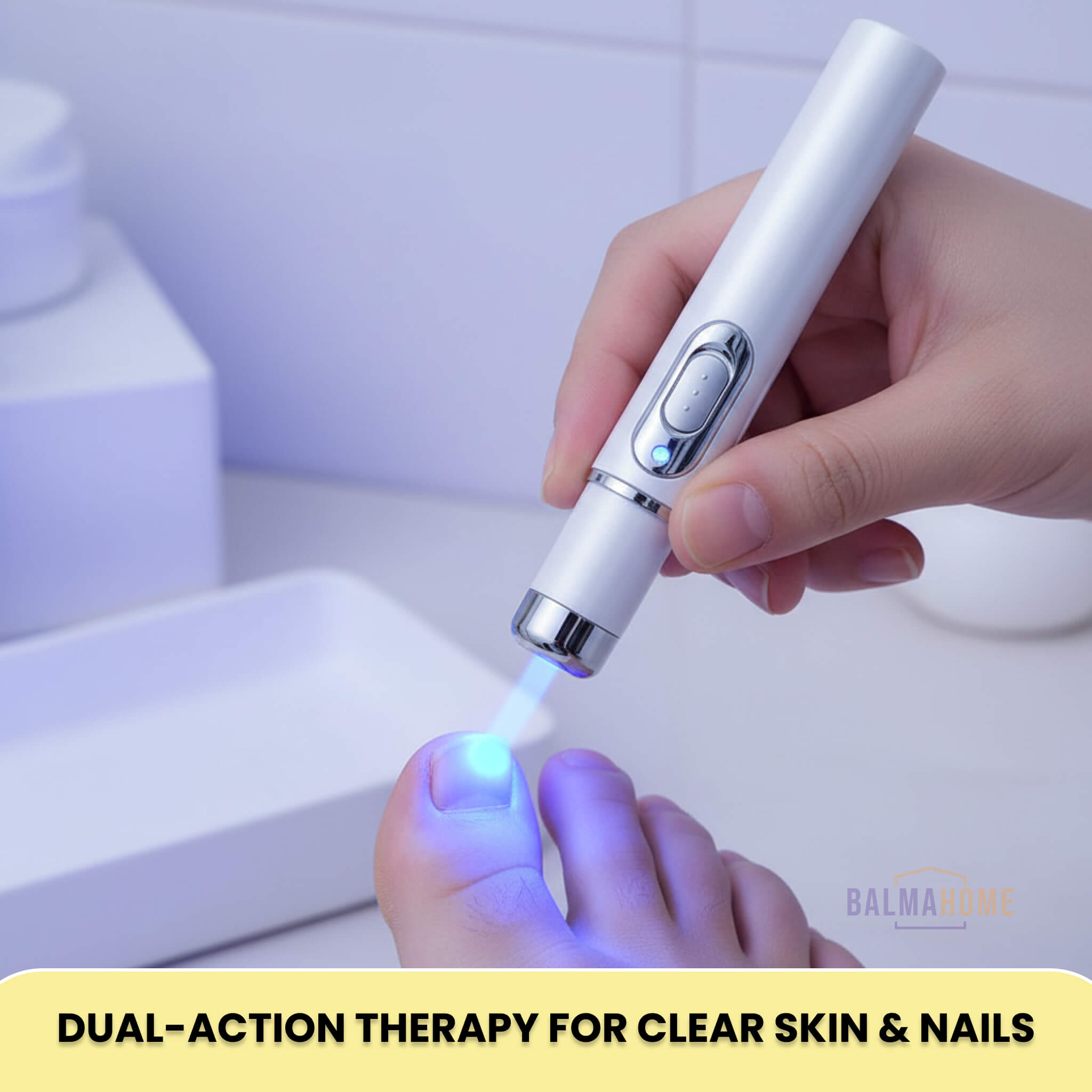 Fungus Removal Laser Pen | Blue Light Therapy for Clear Nails & Skin | Non-Invasive Treatment for Toenail Fungus and Skin Tags