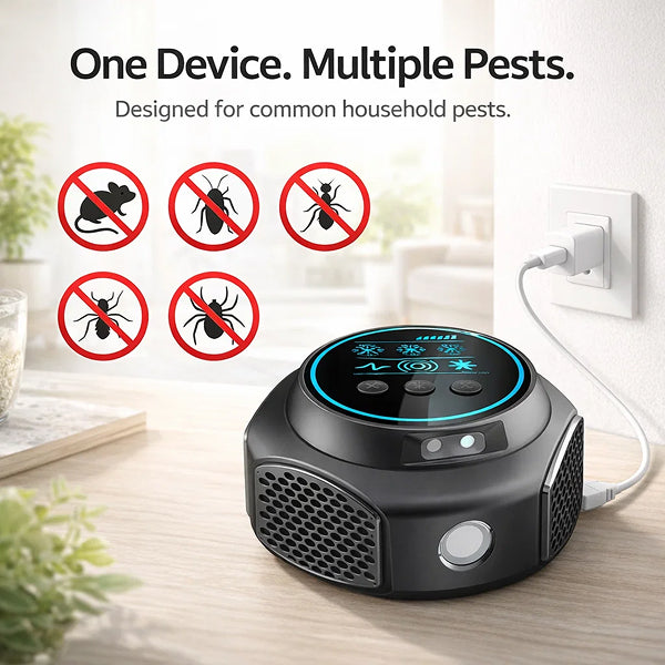 Ultrasonic Pest Repeller – Helps Repel Rats, Mice, Cockroaches & Insects Indoors