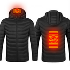 Heated Electric Warming Jacket Coat with Fleece Lining, Battery-Powered, Unisex, for Outdoor Work & Cold Weather Activities