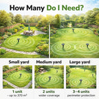 Solar Snake Repeller Stake – Ultrasonic & Sonic Vibration Deterrent for Outdoor Areas (Up to 370m2 )