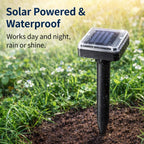 Solar Snake Repeller Stake – Ultrasonic & Sonic Vibration Deterrent for Outdoor Areas (Up to 370m2 )