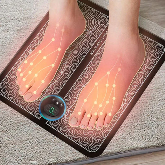 Electric Foot Massage Mat – EMS Acupuncture Massager Pad, Rechargeable for Relaxation