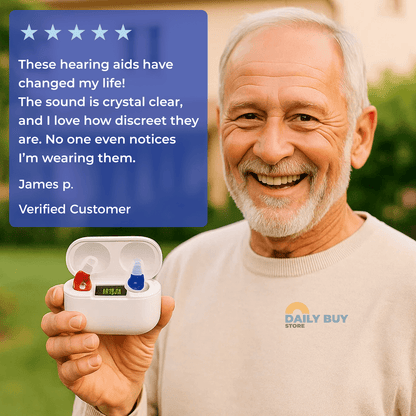 In-Ear Rechargeable Hearing Aids with Clear Sound, Long Battery Life, Comfortable Fit for Daily Use and Enhanced Hearing