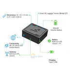 4G Luggage GPS Tracker with Real-Time Location | No Subscription, Geofencing Alerts & Anti-Theft Design for Travel Security