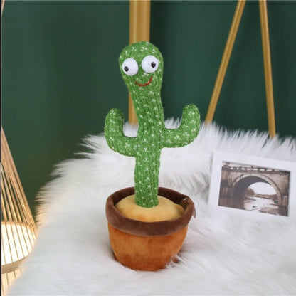 Talking Dancing Cactus Toy – Singing Parrot, Fun Mimicking Play for Kids