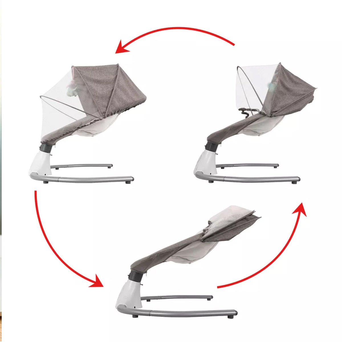 Electric Baby Rocker for Little Infants - Newborn Swing Seat, Perfect New Born Babies Items for Sleep and Play