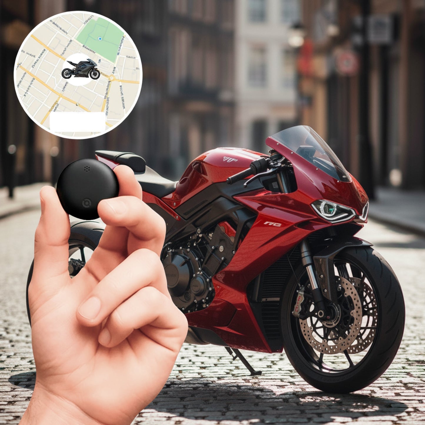 GPS Tracker for Motorcycles | No Subscription, Compatible with Android & iOS for Real-Time Location Tracking