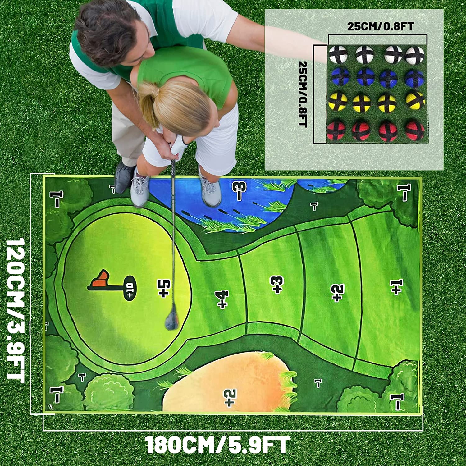 Golf Game Set | Easy Setup, 5 Game Modes & Perfect for Family Entertainment Indoors or Outdoors