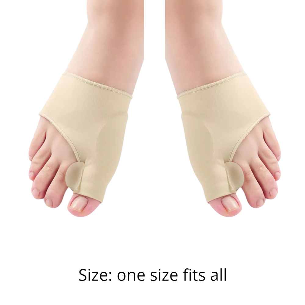 Gel Bunion Corrector | Soft Gel Toe Separator & Breathable Fabric for Pain Relief and Comfort with Shoes