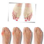 Gel Bunion Corrector | Soft Gel Toe Separator & Breathable Fabric for Pain Relief and Comfort with Shoes