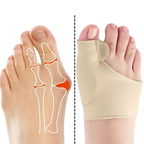 Gel Bunion Corrector | Soft Gel Toe Separator & Breathable Fabric for Pain Relief and Comfort with Shoes