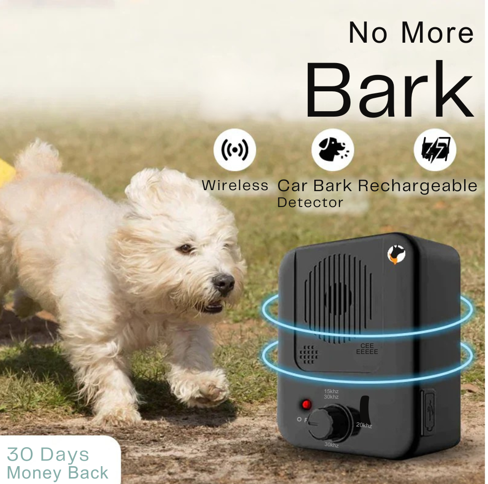 Automatic Bark Stopper | Ultrasonic, Rechargeable & Adjustable for All Dog Breeds