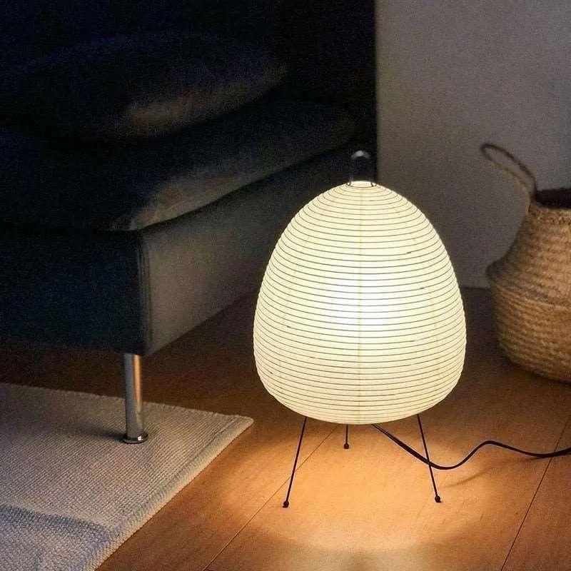 Japanese Rice Paper Lamp – Traditional Asian Design, Soft Ambient Lighting for Home Decor & Living Spaces