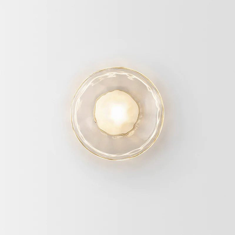Nordic Ceto Glass Wall Light Fixture - Modern Wall Sconce for Living Room & Hallway Lighting