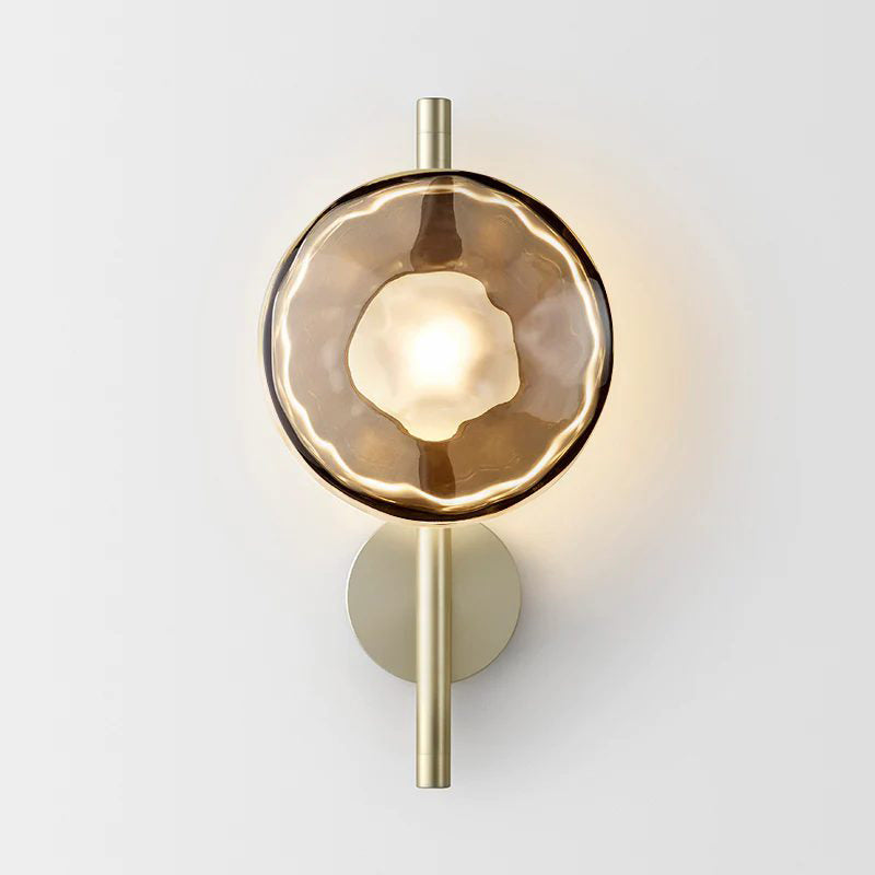 Nordic Ceto Glass Wall Light Fixture - Modern Wall Sconce for Living Room & Hallway Lighting