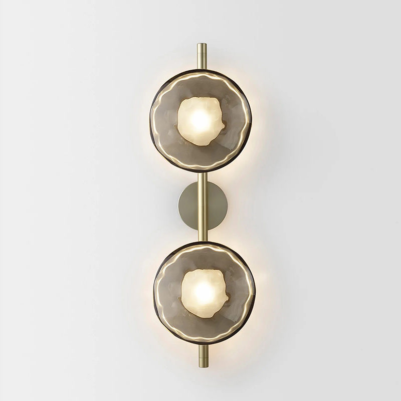 Nordic Ceto Glass Wall Light Fixture - Modern Wall Sconce for Living Room & Hallway Lighting