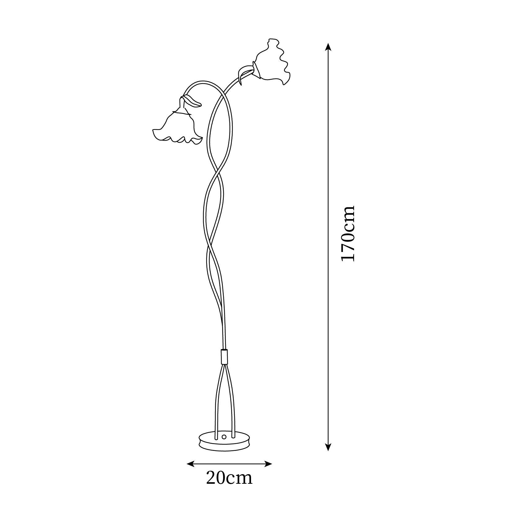 LED Floor Lamp with Calla Flower Design - Modern Lighting for Living Room & Bedroom Decor