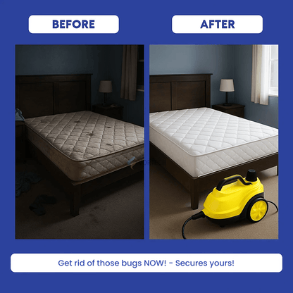 Steam Cleaner for Bed Bugs | High Temperature, Large Capacity & Effective for Home Use