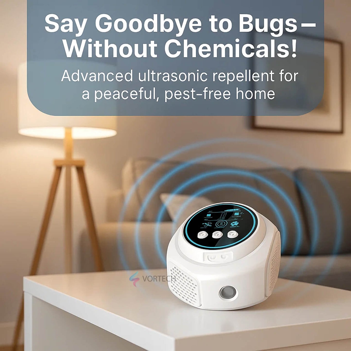 Plug-In Ultrasonic Rat Repellent | Chemical-Free, Pet-Safe & Covers Up to 3200 sq. ft. for Indoor & Outdoor Use