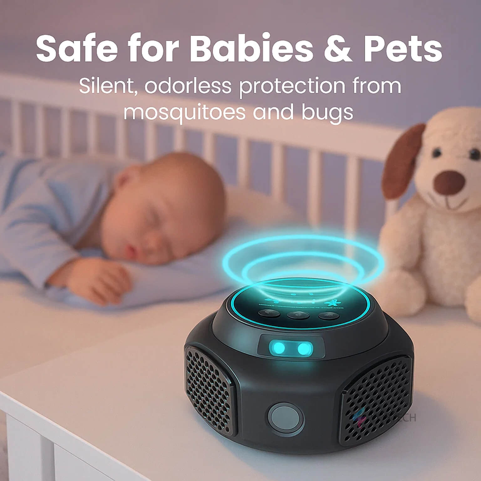 Plug-In Ultrasonic Rat Repellent | Chemical-Free, Pet-Safe & Covers Up to 3200 sq. ft. for Indoor & Outdoor Use