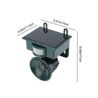 Motion Sensor Bird Deterrent | Eco-Friendly Pigeon Repeller with Sound Scarer for Gardens & Outdoor Spaces