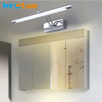 LED Bathroom Wall Light Fixture, Waterproof, 40/55/70CM, Mirror Image Sconce, Cosmetic Decor for Bedroom, AC85-265V Wall Lighting Accessory