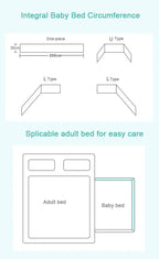 Bed Bumper Air Mesh for Baby Cot - Safe & Breathable Baby Cot Protector