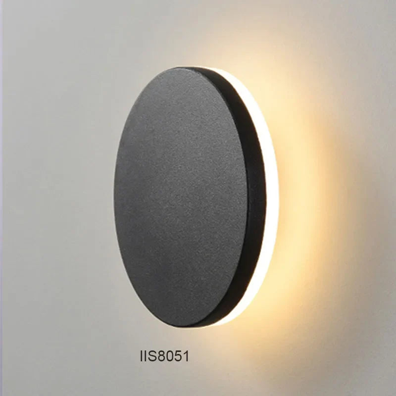 LED Waterproof Outdoor Wall Lamp - Aluminum Round Square Sconce Light for Garden & Porch - 96V/220V Luminaire